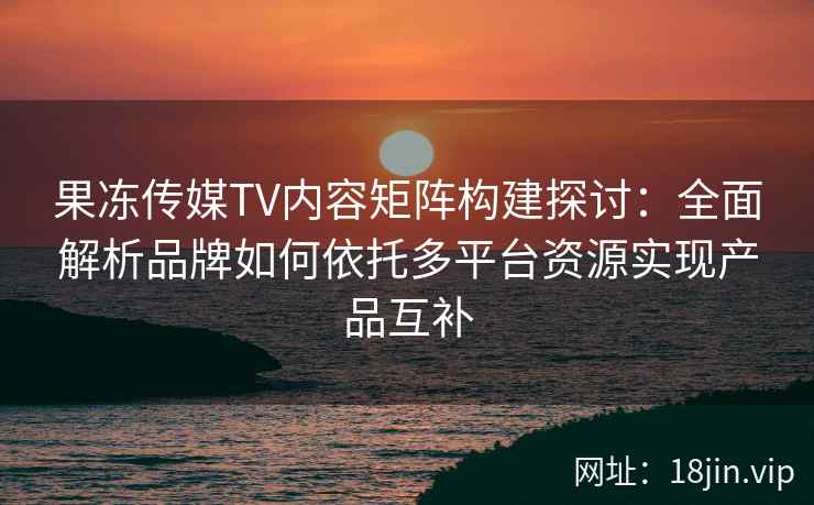 果冻传媒TV内容矩阵构建探讨：全面解析品牌如何依托多平台资源实现产品互补