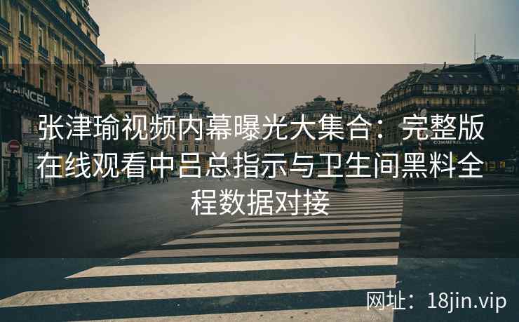 张津瑜视频内幕曝光大集合:完整版在线观看中吕总指示与卫生间黑料全程数据对接